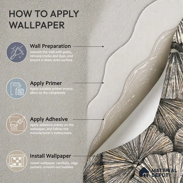 1302 | 10 Meter x 21 Inches Florals Look Wallpaper - 57.41 Sq. Ft. | Minimum 15% wastage during installation