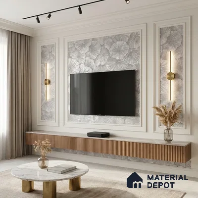 1303 | 10 Meter x 21 Inches Florals Look Wallpaper - 57.41 Sq. Ft. | Minimum 15% wastage during installation