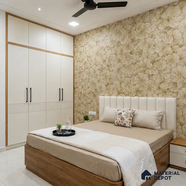 1304 | 10 Meter x 21 Inches Florals Look Wallpaper - 57.41 Sq. Ft. | Minimum 15% wastage during installation