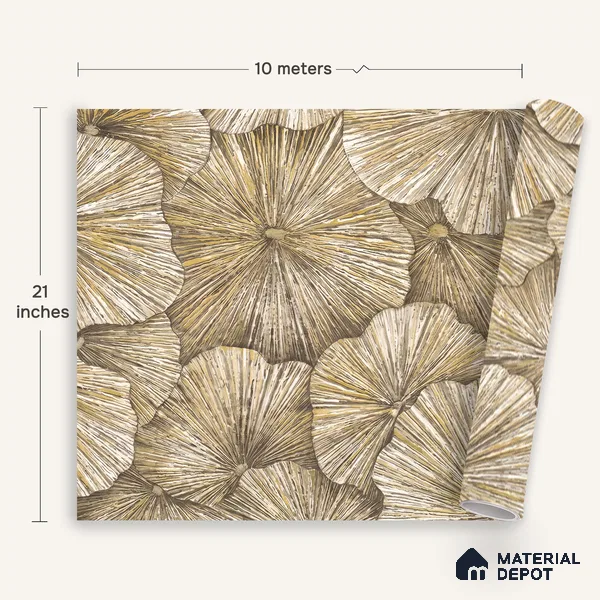 1304 | 10 Meter x 21 Inches Florals Look Wallpaper - 57.41 Sq. Ft. | Minimum 15% wastage during installation