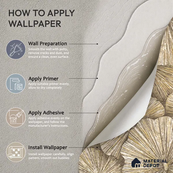 1304 | 10 Meter x 21 Inches Florals Look Wallpaper - 57.41 Sq. Ft. | Minimum 15% wastage during installation