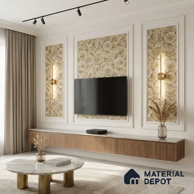 1304 | 10 Meter x 21 Inches Florals Look Wallpaper - 57.41 Sq. Ft. | Minimum 15% wastage during installation