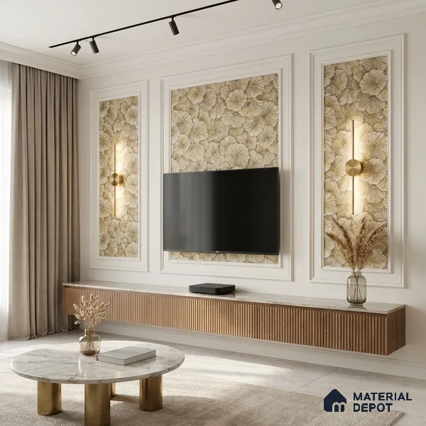 1304 | 10 Meter x 21 Inches Florals Look Wallpaper - 57.41 Sq. Ft. | Minimum 15% wastage during installation