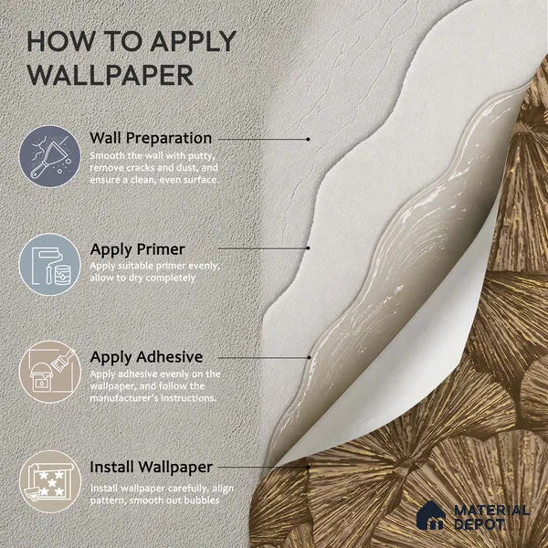 1305 | 10 Meter x 21 Inches Florals Look Wallpaper - 57.41 Sq. Ft. | Minimum 15% wastage during installation