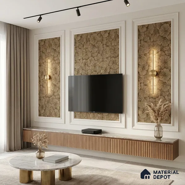 1305 | 10 Meter x 21 Inches Florals Look Wallpaper - 57.41 Sq. Ft. | Minimum 15% wastage during installation