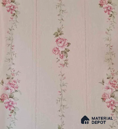 10135-4 | 17ft x 3.7 ft (44.4 Inches) Florals Look Wallpaper - 62.9 Sq. Ft. | Minimum 15% wastage during installation