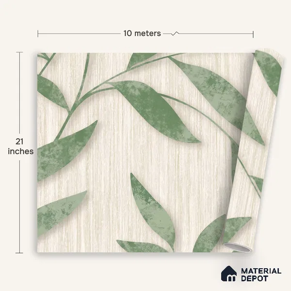 1366 | 10 Meter x 21 Inches Florals Look Wallpaper - 57.41 Sq. Ft. | Minimum 15% wastage during installation