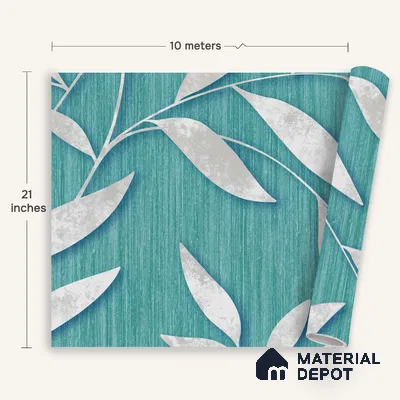 1367 | 10 Meter x 21 Inches Florals Look Wallpaper - 57.41 Sq. Ft. | Minimum 15% wastage during installation