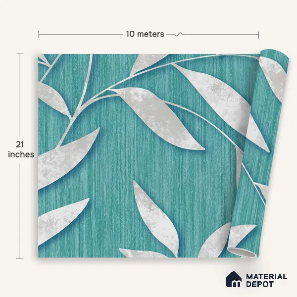 1367 | 10 Meter x 21 Inches Florals Look Wallpaper - 57.41 Sq. Ft. | Minimum 15% wastage during installation