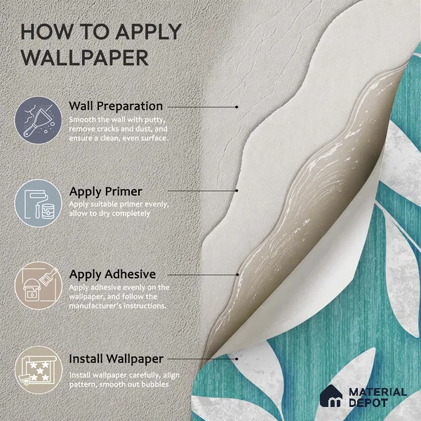 1367 | 10 Meter x 21 Inches Florals Look Wallpaper - 57.41 Sq. Ft. | Minimum 15% wastage during installation