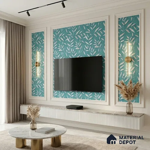 1367 | 10 Meter x 21 Inches Florals Look Wallpaper - 57.41 Sq. Ft. | Minimum 15% wastage during installation