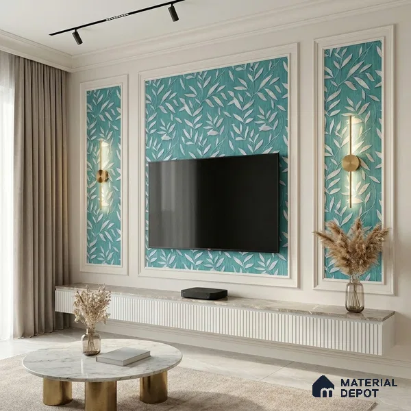 1367 | 10 Meter x 21 Inches Florals Look Wallpaper - 57.41 Sq. Ft. | Minimum 15% wastage during installation