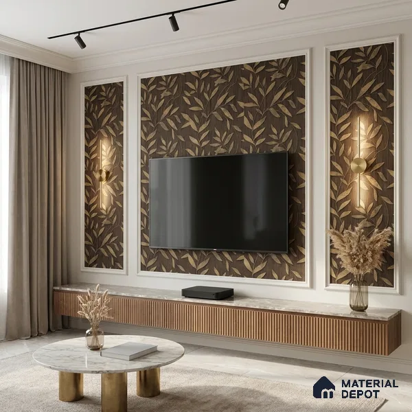 1370 | 10 Meter x 21 Inches Florals Look Wallpaper - 57.41 Sq. Ft. | Minimum 15% wastage during installation