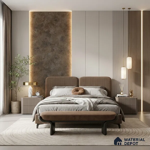 12135 | 5 Meter x 42 Inches Fabric Look Wallpaper - 57.41 Sq. Ft. | Minimum 10% wastage during installation