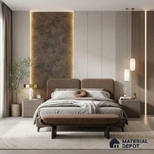 12135 | 5 Meter x 42 Inches Fabric Look Wallpaper - 57.41 Sq. Ft. | Minimum 10% wastage during installation