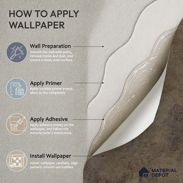 12135 | 5 Meter x 42 Inches Fabric Look Wallpaper - 57.41 Sq. Ft. | Minimum 10% wastage during installation