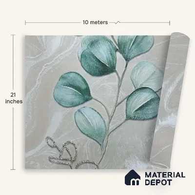 MH 238 | 10 Meter x 21 Inches Florals Look Wallpaper - 57.37 Sq. Ft.