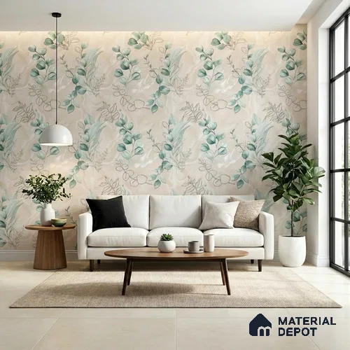 MH 238 | 10 Meter x 21 Inches Florals Look Wallpaper - 57.37 Sq. Ft.