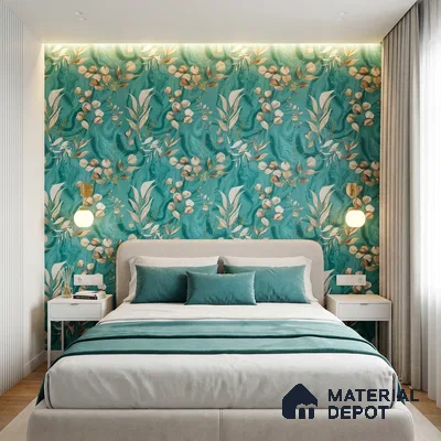 MH 237 | 10 Meter x 21 Inches Florals Look Wallpaper - 57.37 Sq. Ft.