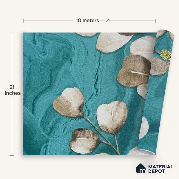 MH 237 | 10 Meter x 21 Inches Florals Look Wallpaper - 57.37 Sq. Ft.