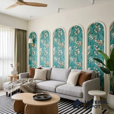 MH 237 | 10 Meter x 21 Inches Florals Look Wallpaper - 57.37 Sq. Ft.