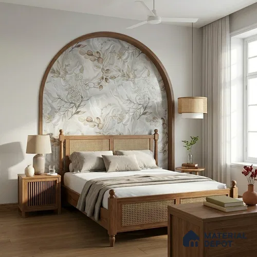 MH 240 | 10 Meter x 21 Inches Florals Look Wallpaper - 57.37 Sq. Ft. | Minimum 15% wastage during installation