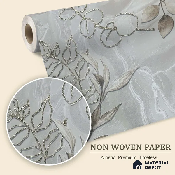 MH 240 | 10 Meter x 21 Inches Florals Look Wallpaper - 57.37 Sq. Ft. | Minimum 15% wastage during installation