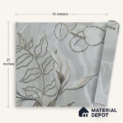 MH 240 | 10 Meter x 21 Inches Florals Look Wallpaper - 57.37 Sq. Ft. | Minimum 15% wastage during installation