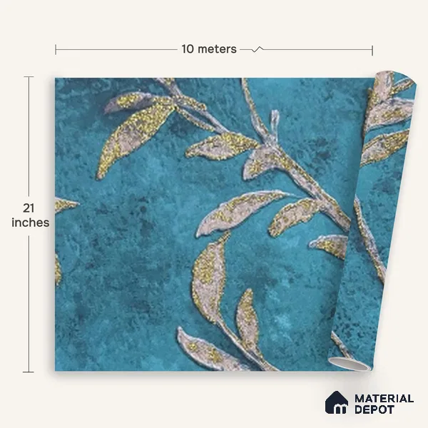 MH 222 | 10 Meter x 21 Inches Florals Look Wallpaper - 57.37 Sq. Ft.
