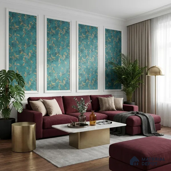 MH 222 | 10 Meter x 21 Inches Florals Look Wallpaper - 57.37 Sq. Ft.