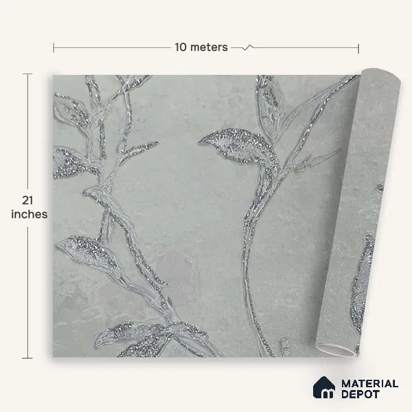 MH 223 | 10 Meter x 21 Inches Florals Look Wallpaper - 57.37 Sq. Ft. | Minimum 15% wastage during installation