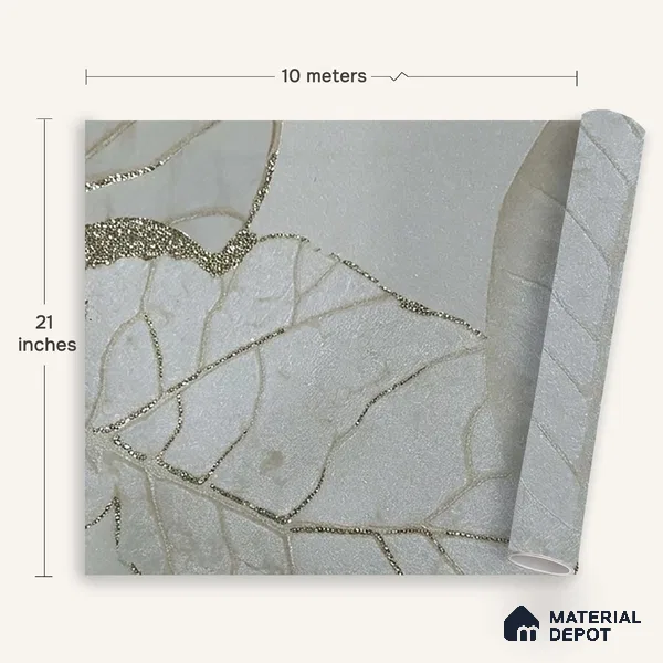 MH 235 | 10 Meter x 21 Inches Florals Look Wallpaper - 57.37 Sq. Ft.