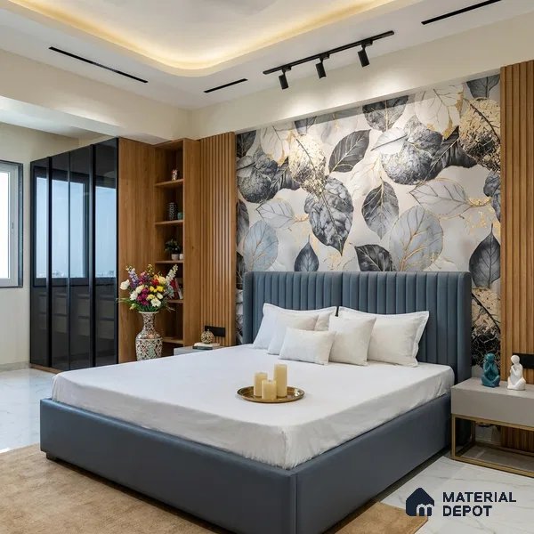 MH 232 | 10 Meter x 21 Inches Florals Look Wallpaper - 57.37 Sq. Ft. | Minimum 15% wastage during installation