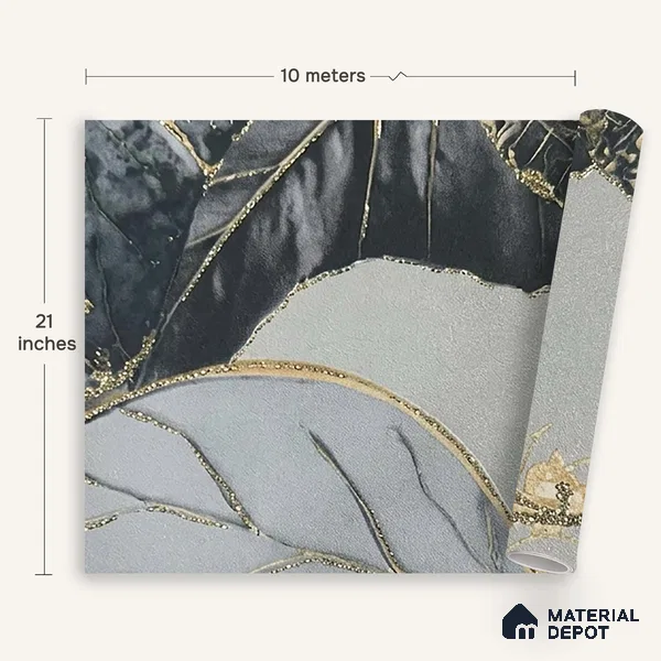 MH 232 | 10 Meter x 21 Inches Florals Look Wallpaper - 57.37 Sq. Ft. | Minimum 15% wastage during installation