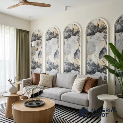 MH 232 | 10 Meter x 21 Inches Florals Look Wallpaper - 57.37 Sq. Ft. | Minimum 15% wastage during installation