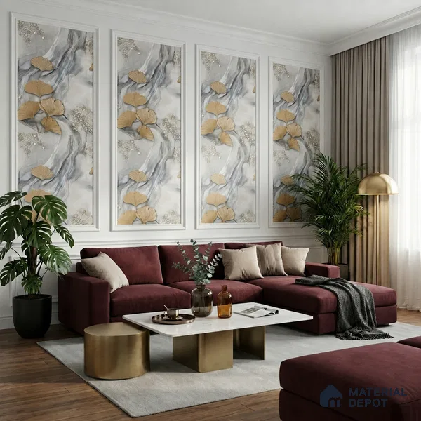 MH 201 | 10 Meter x 21 Inches Florals Look Wallpaper - 57.37 Sq. Ft. | Minimum 15% wastage during installation