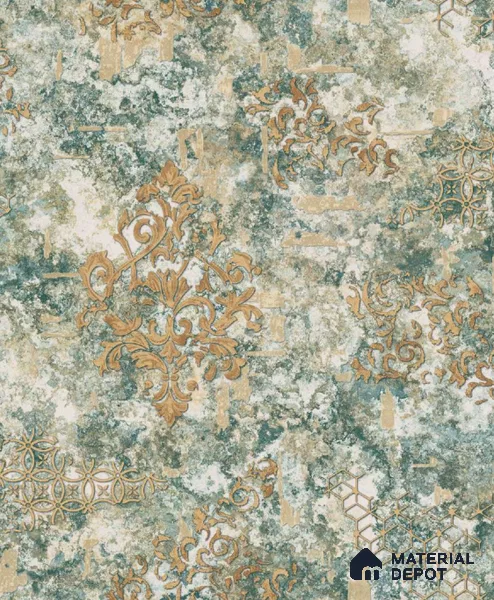 1126 | 10 Meter x 21 Inches Damask Look Wallpaper - 57.37 Sq. Ft. | Minimum 15% wastage during installation