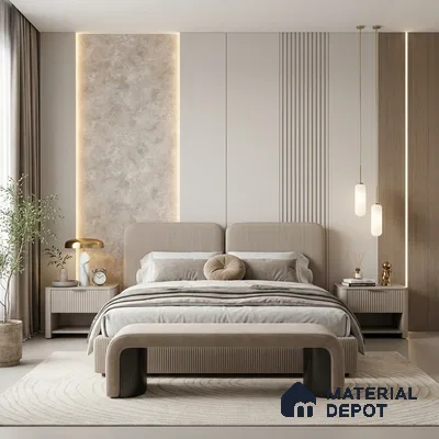 12131 | 5 Meter x 42 Inches Fabric Look Wallpaper - 57.41 Sq. Ft. | Minimum 10% wastage during installation