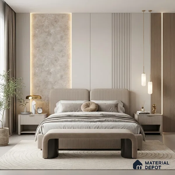 12131 | 5 Meter x 42 Inches Fabric Look Wallpaper - 57.41 Sq. Ft. | Minimum 10% wastage during installation
