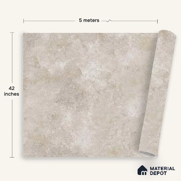 12131 | 5 Meter x 42 Inches Fabric Look Wallpaper - 57.41 Sq. Ft. | Minimum 10% wastage during installation