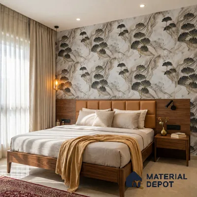 MH 203 | 10 Meter x 21 Inches Florals Look Wallpaper - 57.37 Sq. Ft. | Minimum 15% wastage during installation