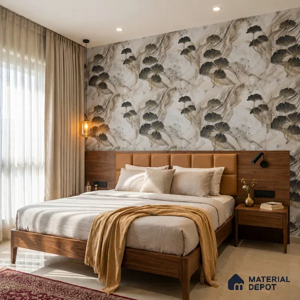 MH 203 | 10 Meter x 21 Inches Florals Look Wallpaper - 57.37 Sq. Ft. | Minimum 15% wastage during installation