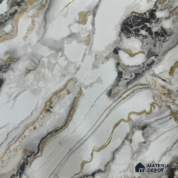 MH 207 | 10 Meter x 21 Inches Marble Look Wallpaper - 57.37 Sq. Ft. | Minimum 10% wastage during installation