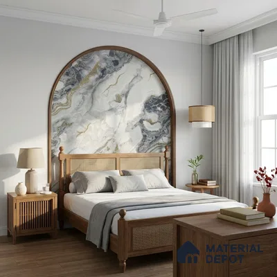 MH 208 | 10 Meter x 21 Inches Marble Look Wallpaper - 57.37 Sq. Ft.