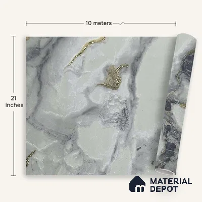 MH 208 | 10 Meter x 21 Inches Marble Look Wallpaper - 57.37 Sq. Ft.