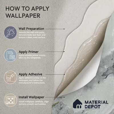 MH 208 | 10 Meter x 21 Inches Marble Look Wallpaper - 57.37 Sq. Ft.