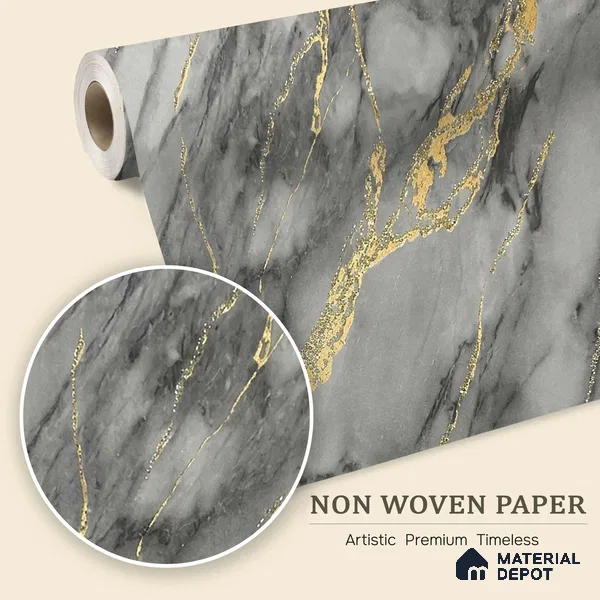 MH 228 | 10 Meter x 21 Inches Marble Look Wallpaper - 57.37 Sq. Ft.