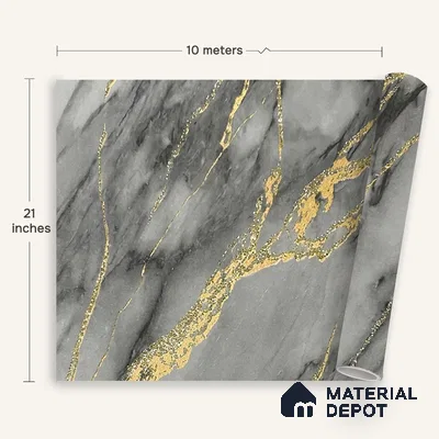 MH 228 | 10 Meter x 21 Inches Marble Look Wallpaper - 57.37 Sq. Ft.