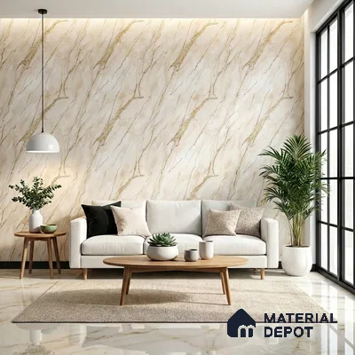MH 226 | 10 Meter x 21 Inches Marble Look Wallpaper - 57.37 Sq. Ft.