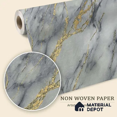 MH 227 | 10 Meter x 21 Inches Marble Look Wallpaper - 57.37 Sq. Ft.